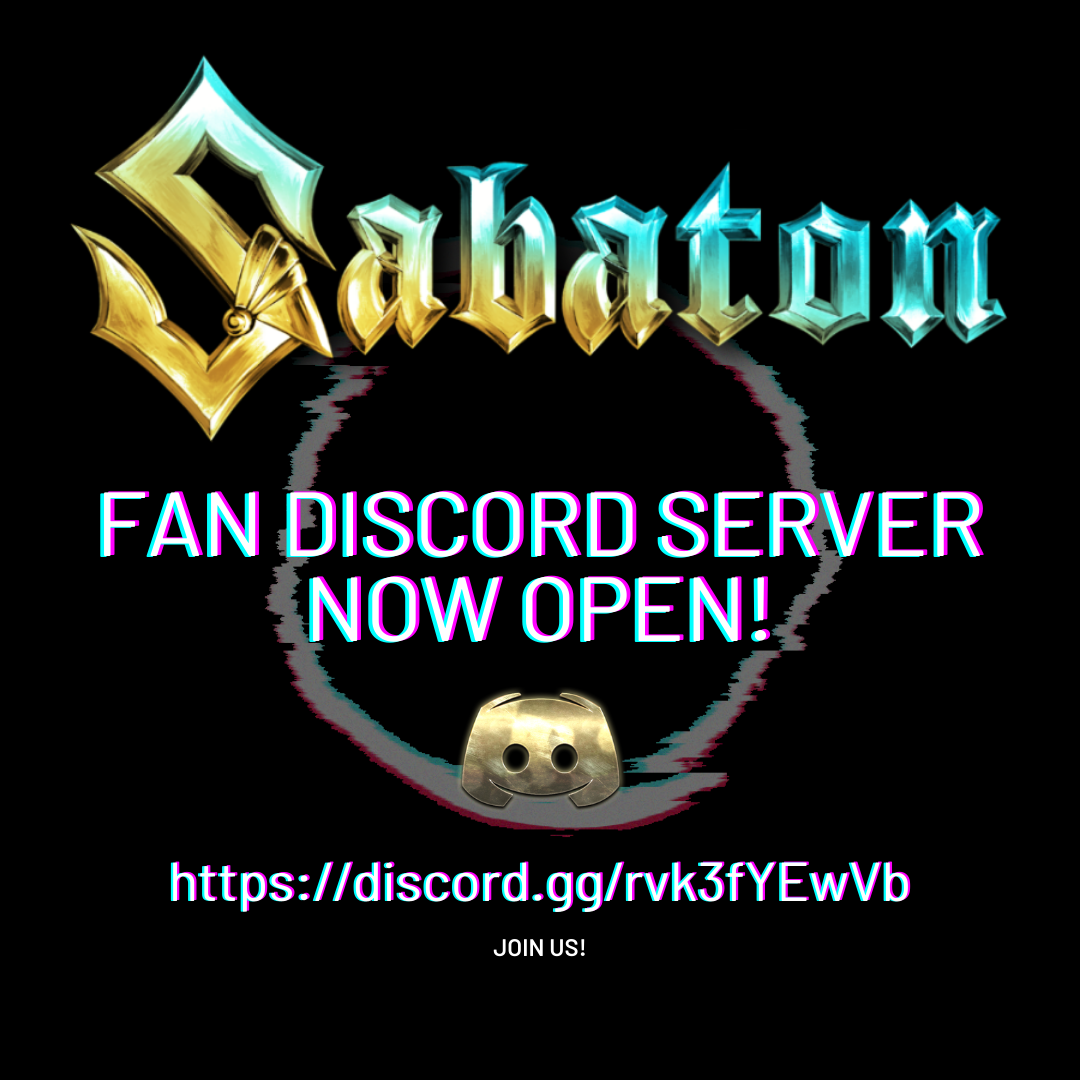 Sabaton Fan Discord Server Announcement