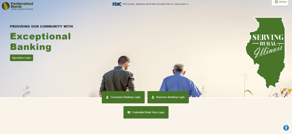 Federated Bank Screenshot